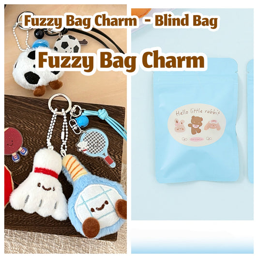 Fuzzy Bag Charm  - Blind Bag